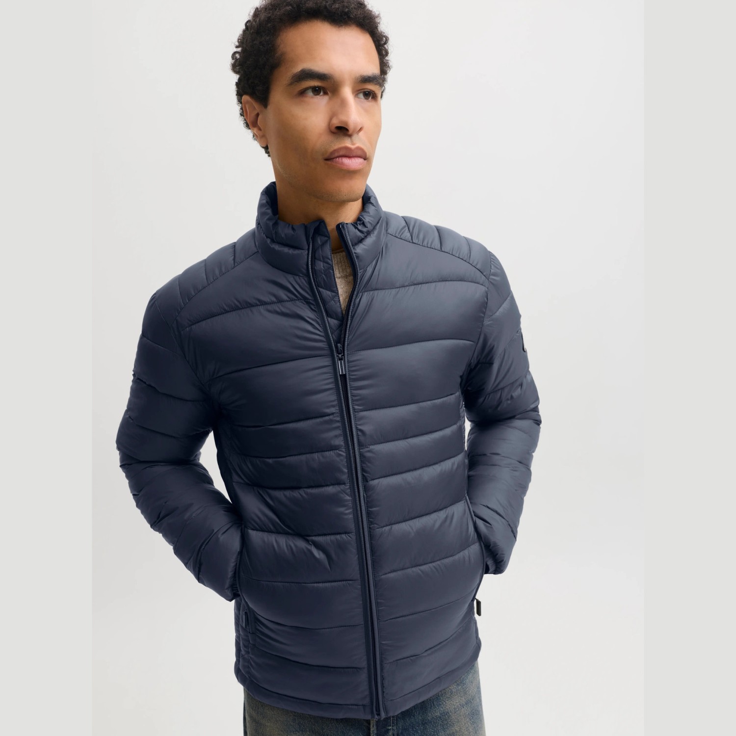 Ανδρικό Ελαφρύ Καπιτονέ Μπουφάν με Γιακά JACK & JONES