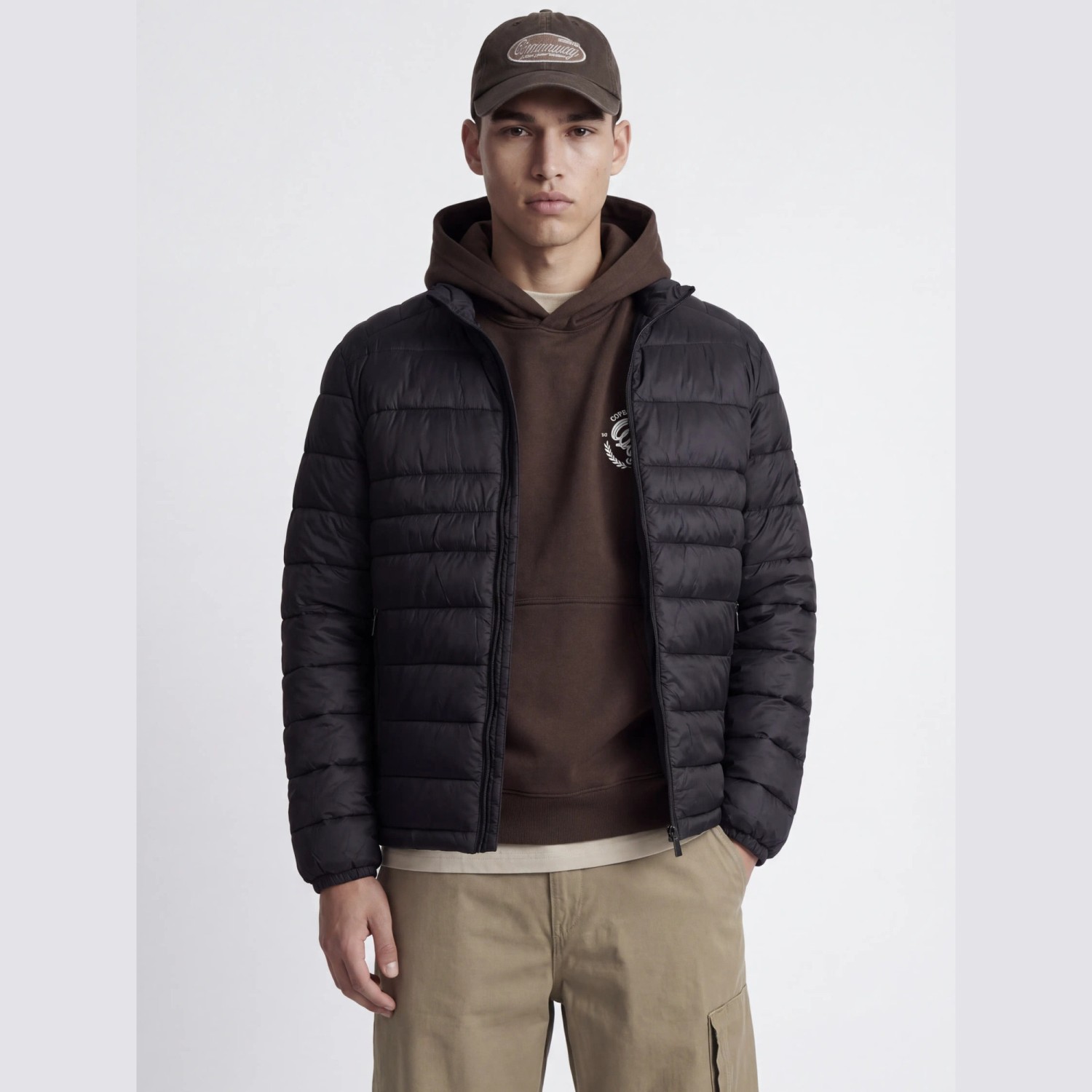 Ανδρικό Ελαφρύ Καπιτονέ Μπουφάν με Γιακά JACK & JONES