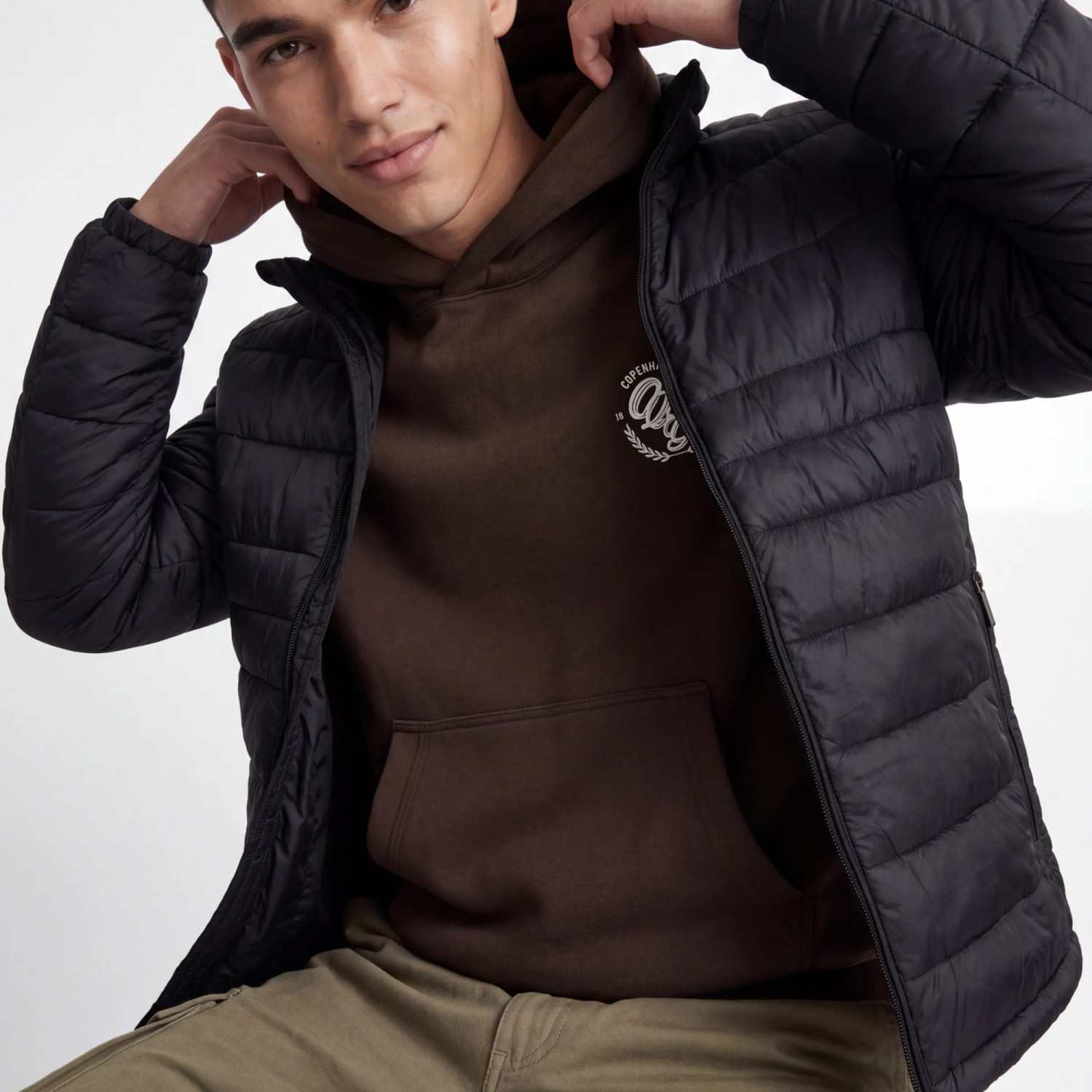 Ανδρικό Ελαφρύ Καπιτονέ Μπουφάν με Γιακά JACK & JONES