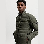 Ανδρικό Ελαφρύ Καπιτονέ Μπουφάν με Γιακά JACK & JONES
