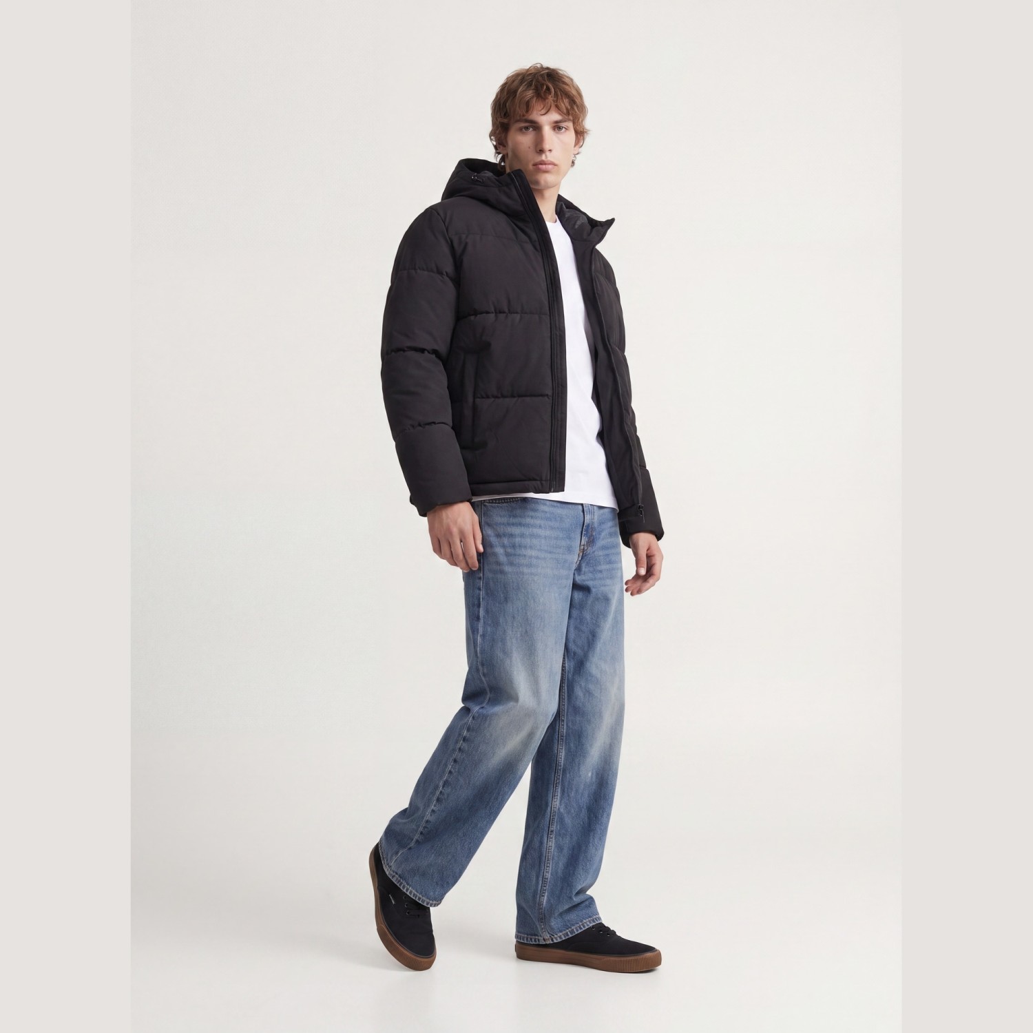 Ανδρικό Μπουφάν Puffer με Κουκούλα JACK & JONES Ανδρικό Μπουφάν Puffer με Κουκούλα JACK & JONES