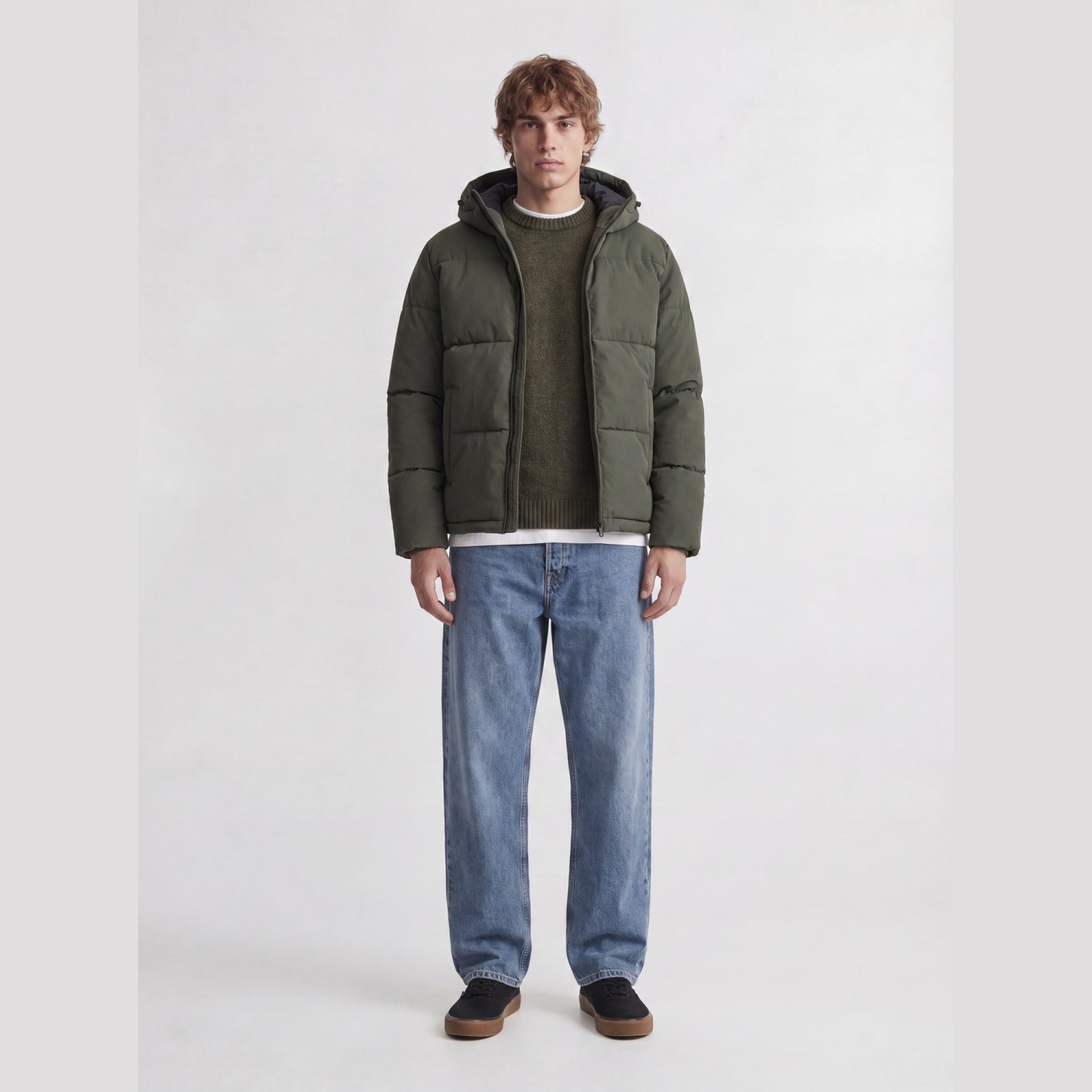 Ανδρικό Μπουφάν Puffer με Κουκούλα JACK & JONES Ανδρικό Μπουφάν Puffer με Κουκούλα JACK & JONES