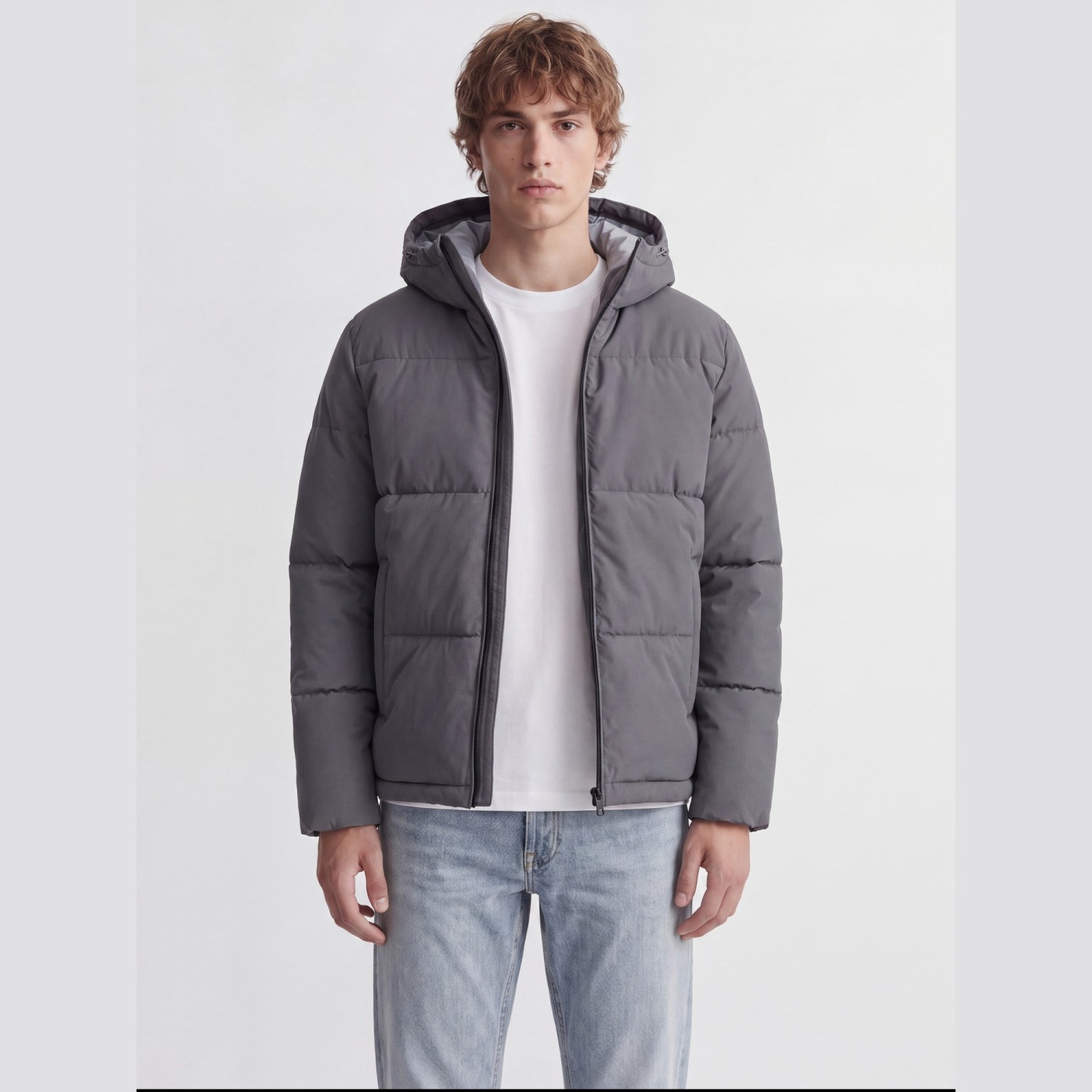 Ανδρικό Μπουφάν Puffer με Κουκούλα JACK & JONES