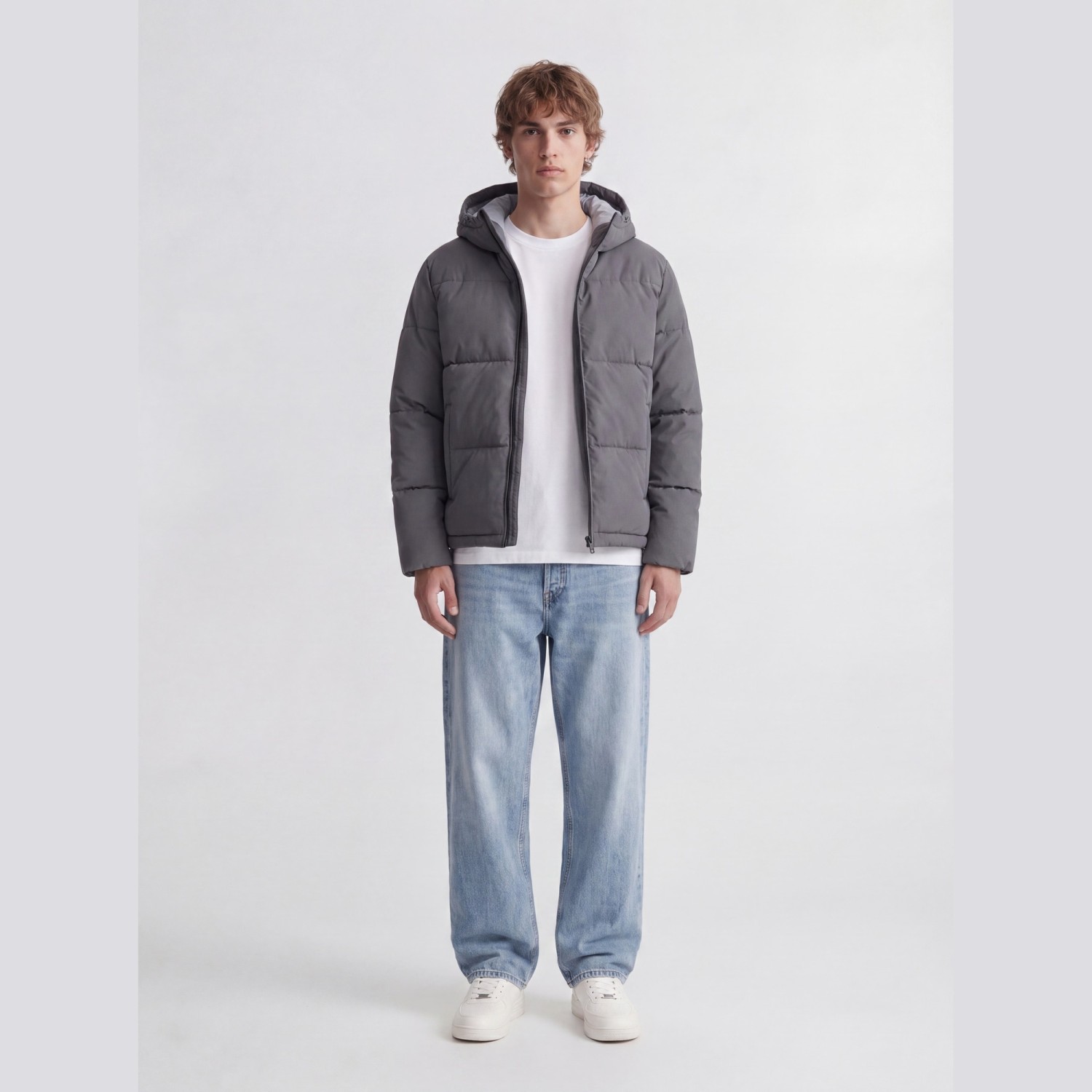 Ανδρικό Μπουφάν Puffer με Κουκούλα JACK & JONES