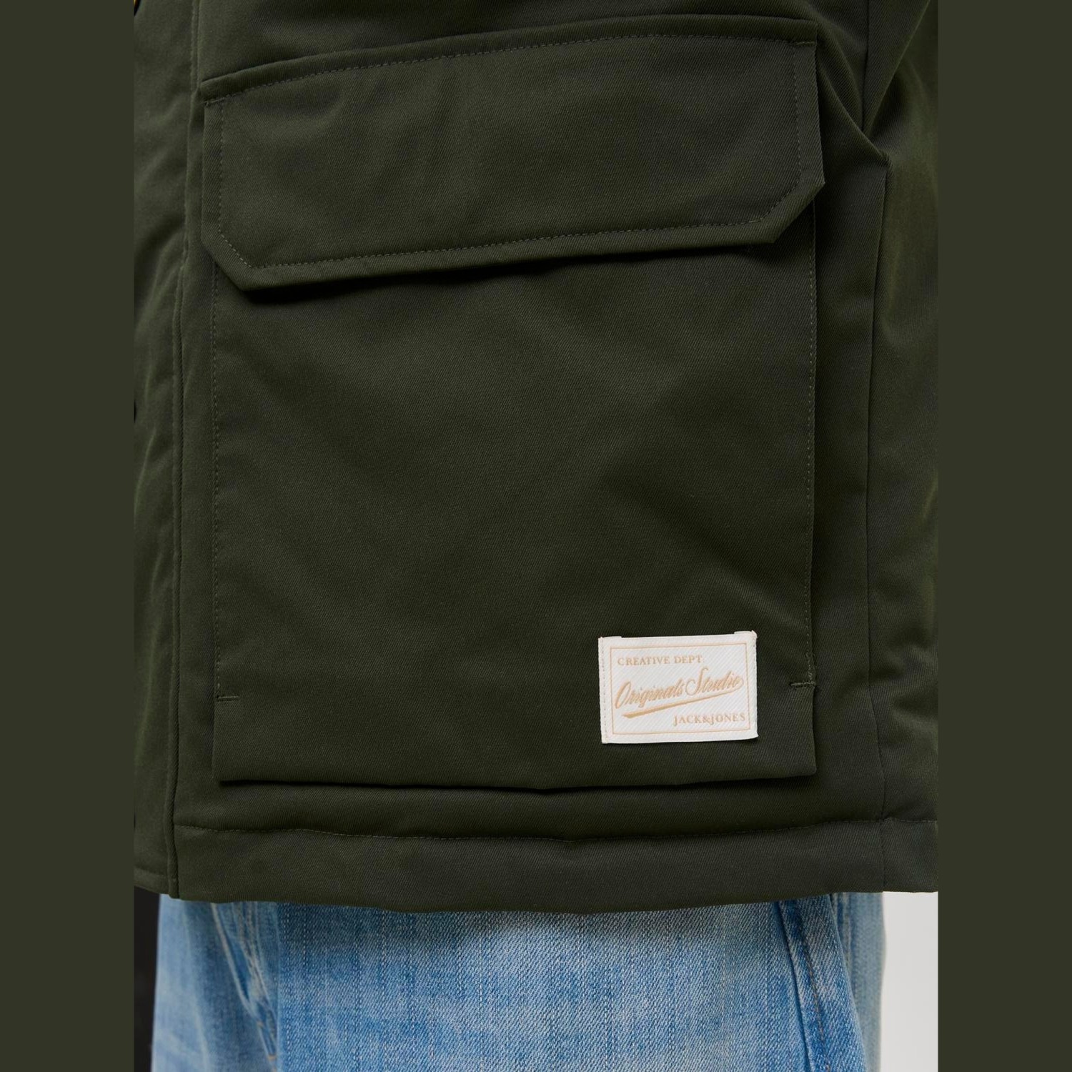 Ανδρικό Καπιτονέ Μπουφάν με Κολάρο Κορντ JACK & JONES