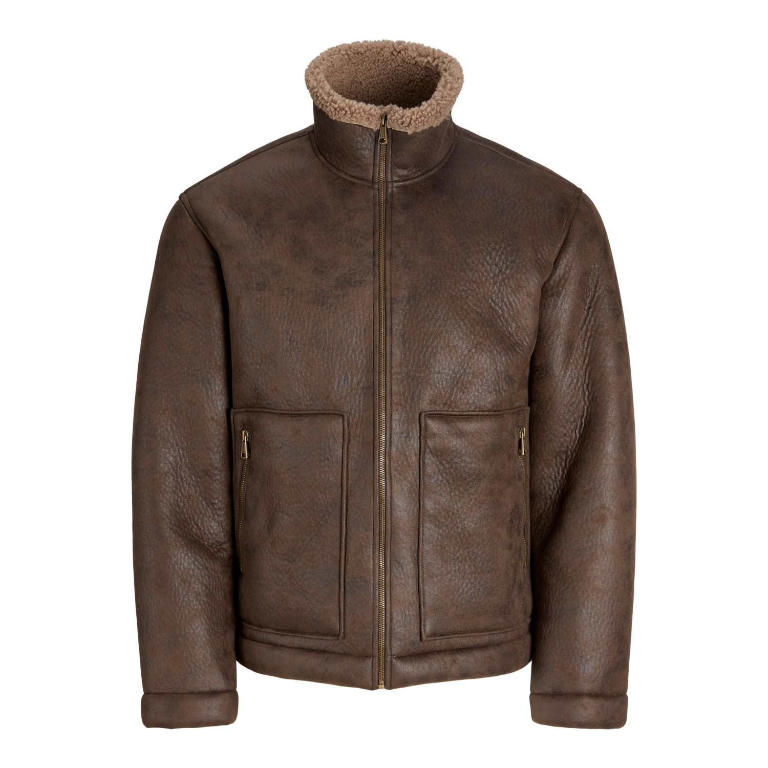 Ανδρικό Μπουφάν Flight με Γούνινο Γιακά JACK & JONES