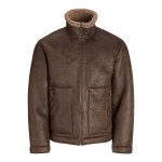 Ανδρικό Μπουφάν Flight με Γούνινο Γιακά JACK & JONES