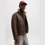 Ανδρικό Μπουφάν Flight με Γούνινο Γιακά JACK & JONES