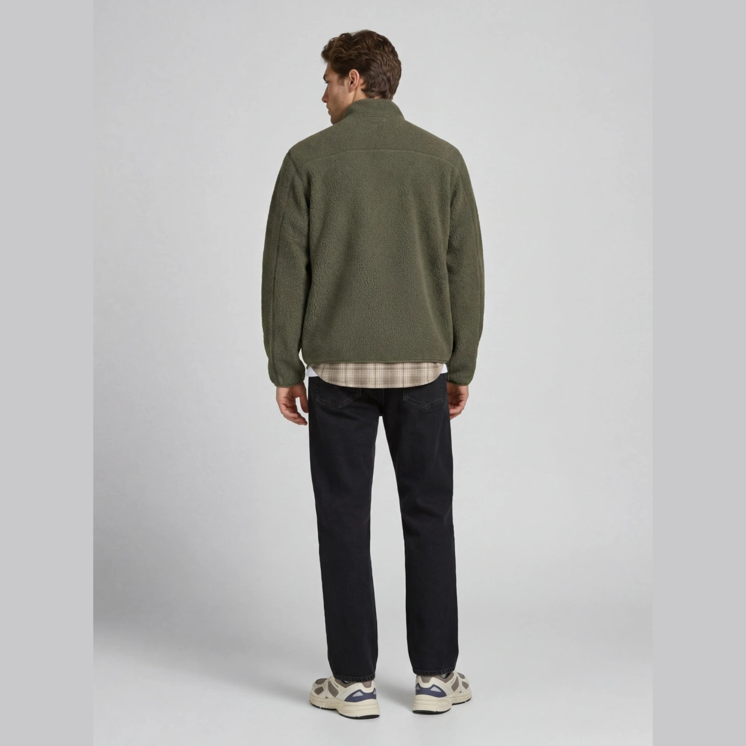 Ανδρικό Μπουφάν Teddy Fleece με Φερμουάρ JJ REBEL