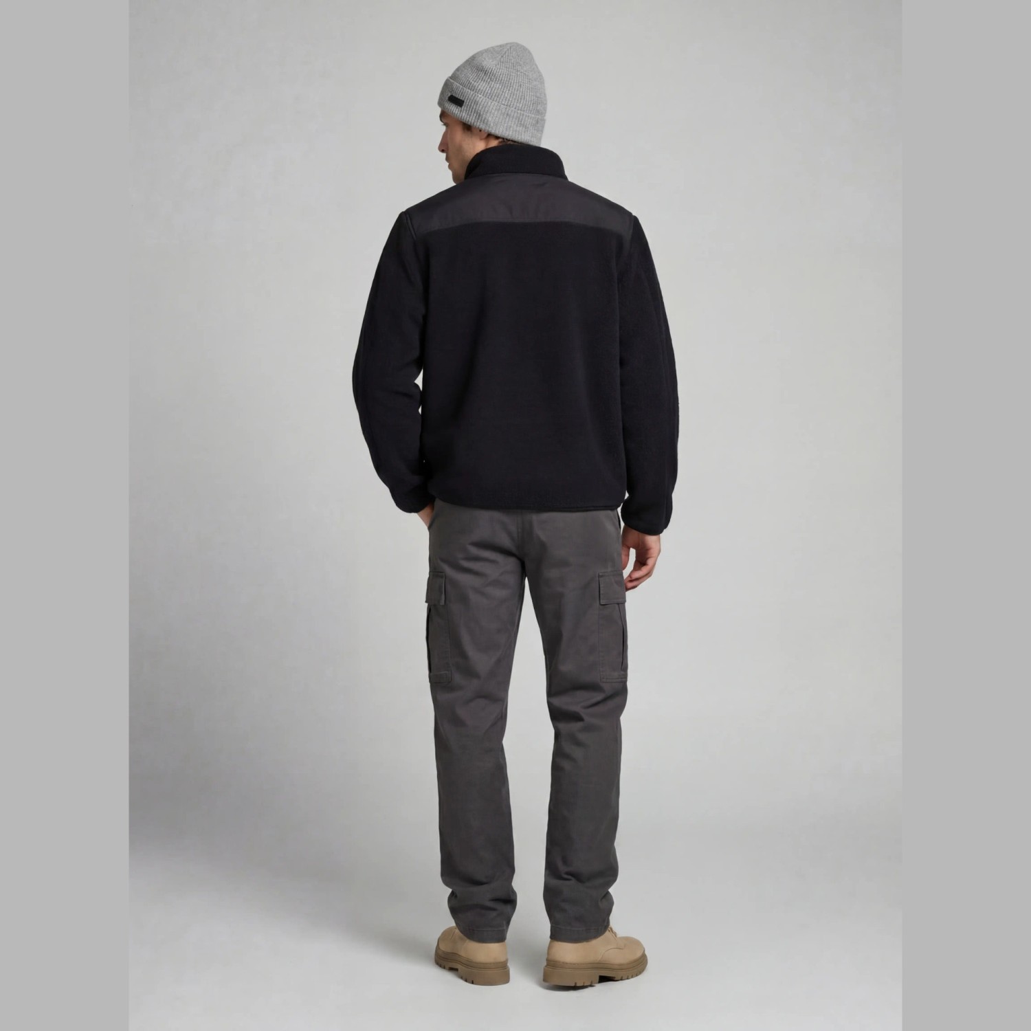 Ανδρικό Μπουφάν Teddy Fleece με Φερμουάρ JJ REBEL