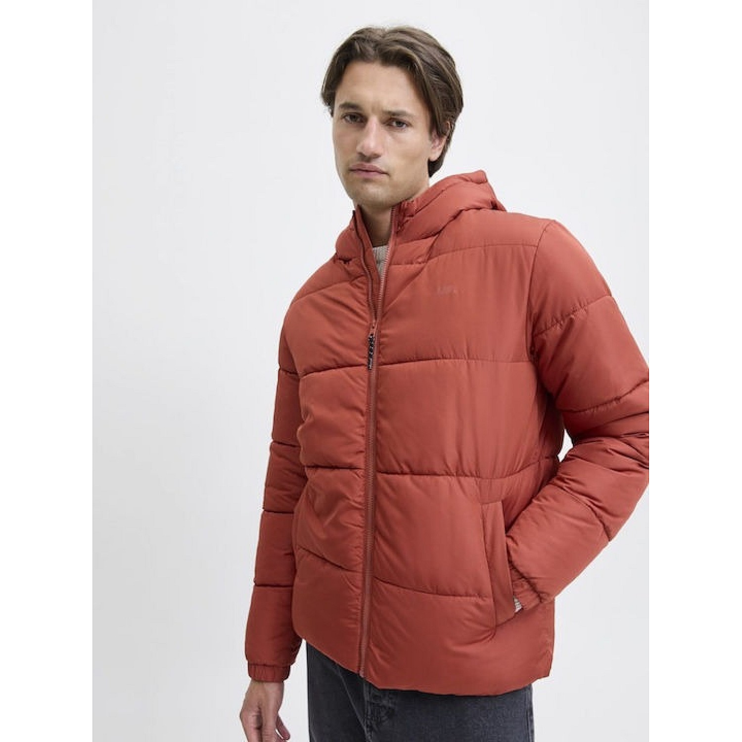 Ανδρικό Μπουφάν Puffer με Κουκούλα JJ REBEL