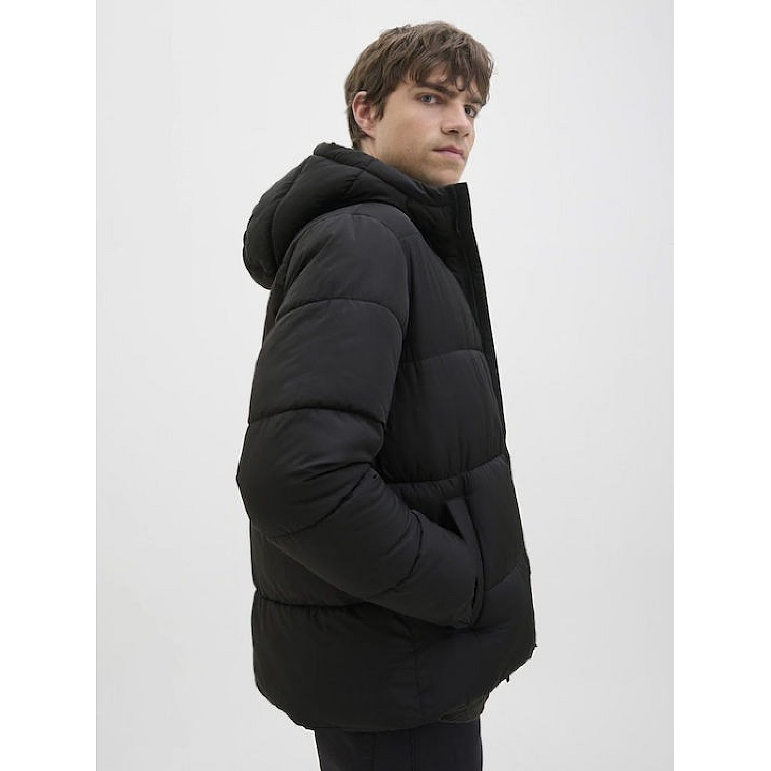 Ανδρικό Μπουφάν Puffer με Κουκούλα JJ REBEL
