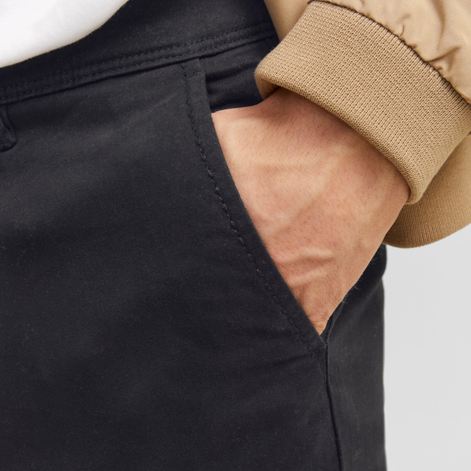 Ανδρικό Παντελόνι Chino Marco Bowie Μαύρο Jack & Jones