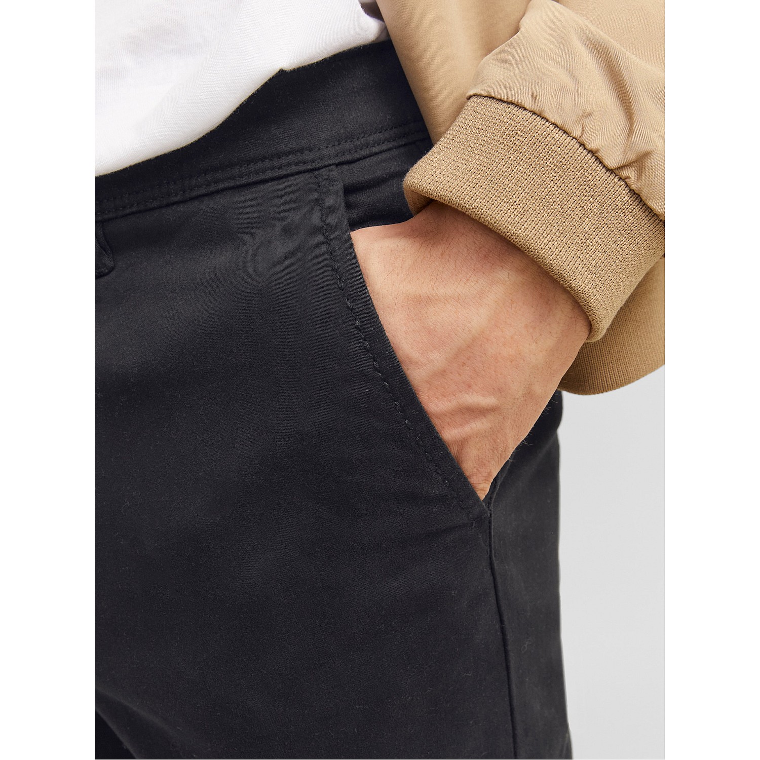 Ανδρικό Παντελόνι Chino Marco Bowie Μαύρο Jack & Jones