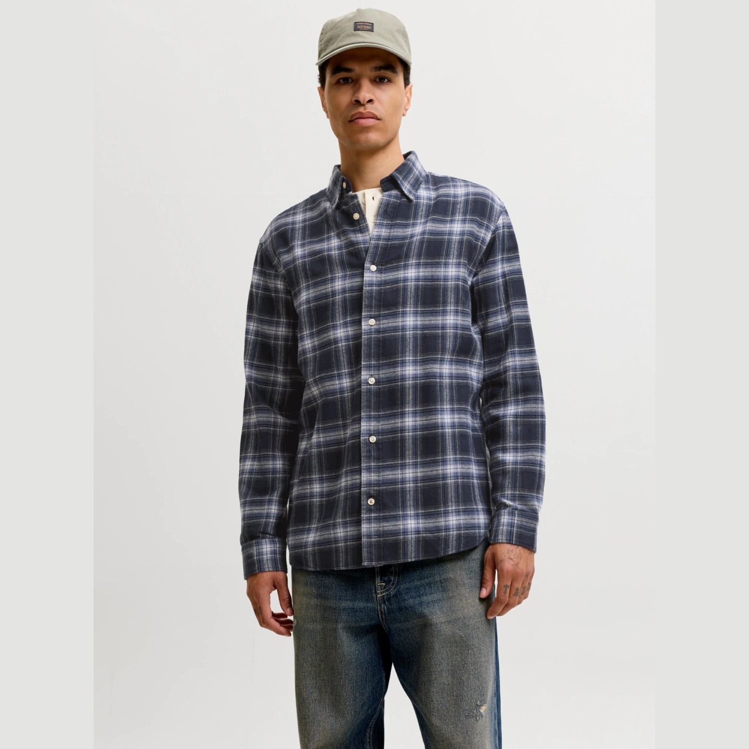 Ανδρικό Πουκάμισο Καρό Μακρυμάνικο JACK & JONES