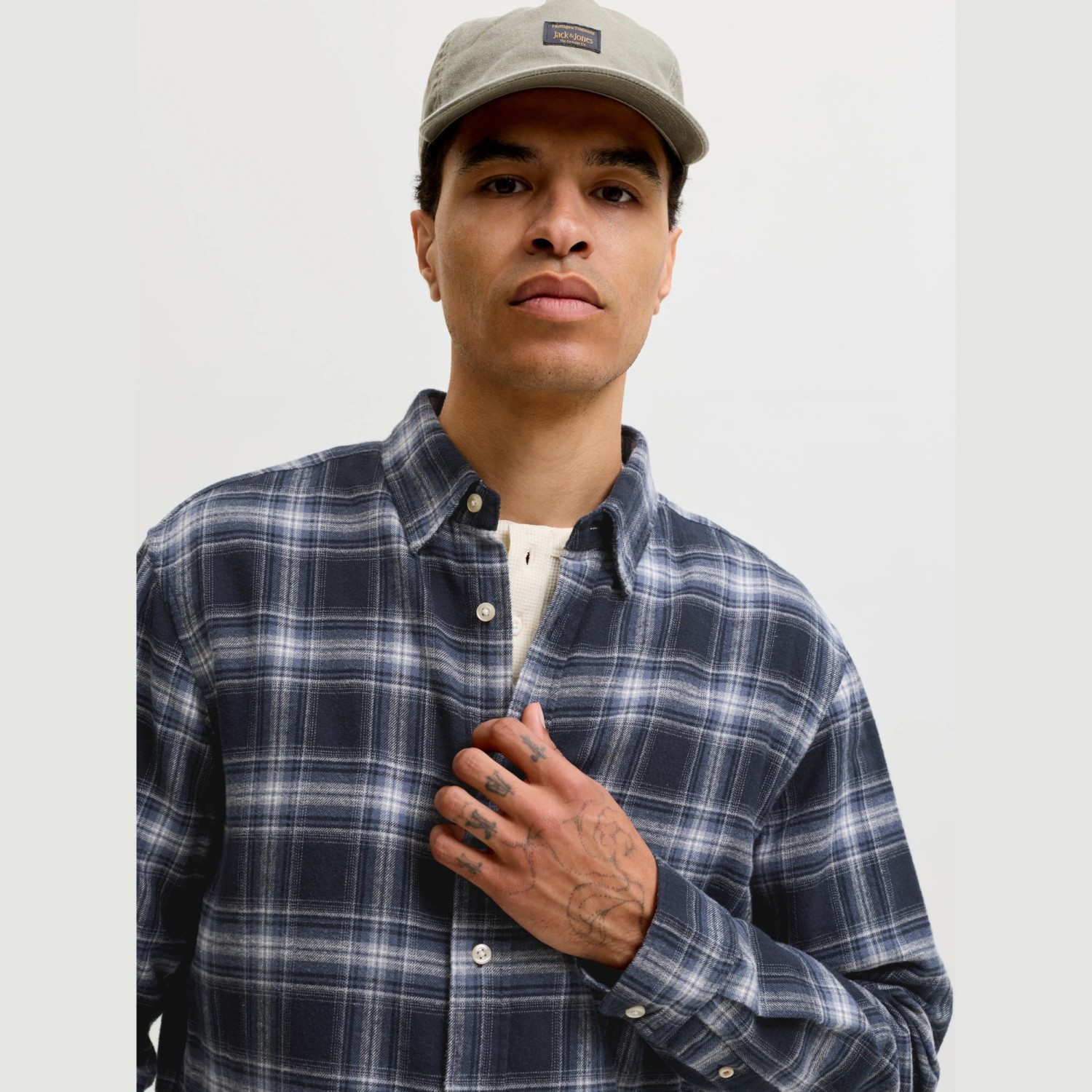 Ανδρικό Πουκάμισο Καρό Μακρυμάνικο JACK & JONES