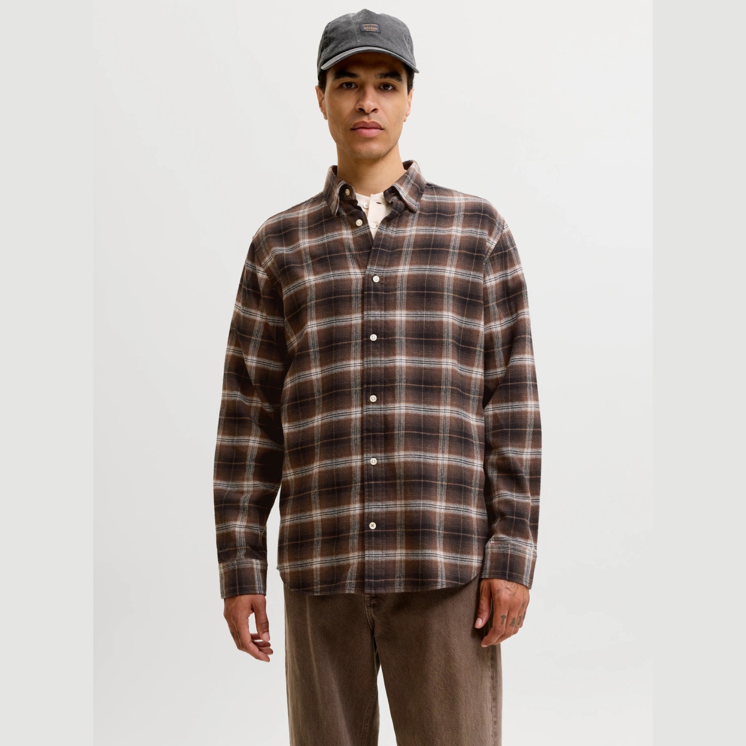 Ανδρικό Πουκάμισο Καρό Μακρυμάνικο JACK & JONES