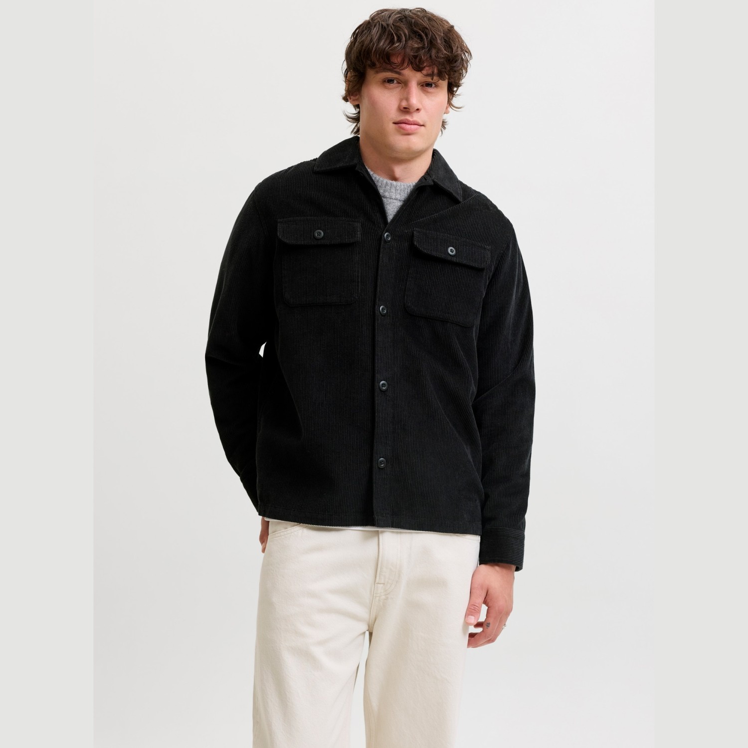 Ανδρικό Κοτλέ Overshirt με Τσέπες JACK & JONES