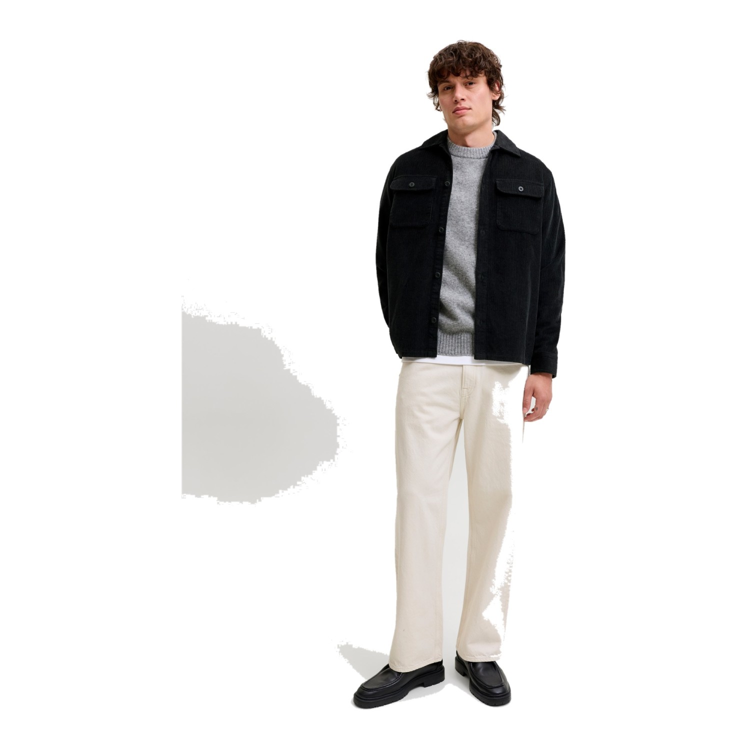 Ανδρικό Κοτλέ Overshirt με Τσέπες JACK & JONES
