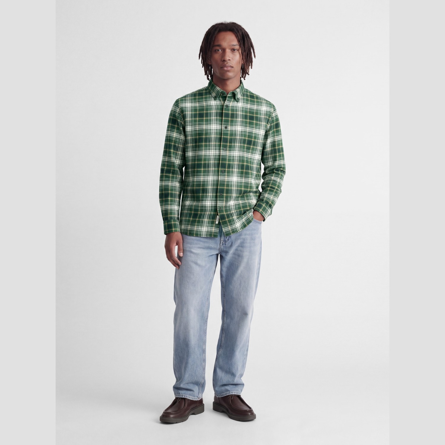 Ανδρικό Πουκάμισο Καρό με Μακρύ Μανίκι JACK & JONES