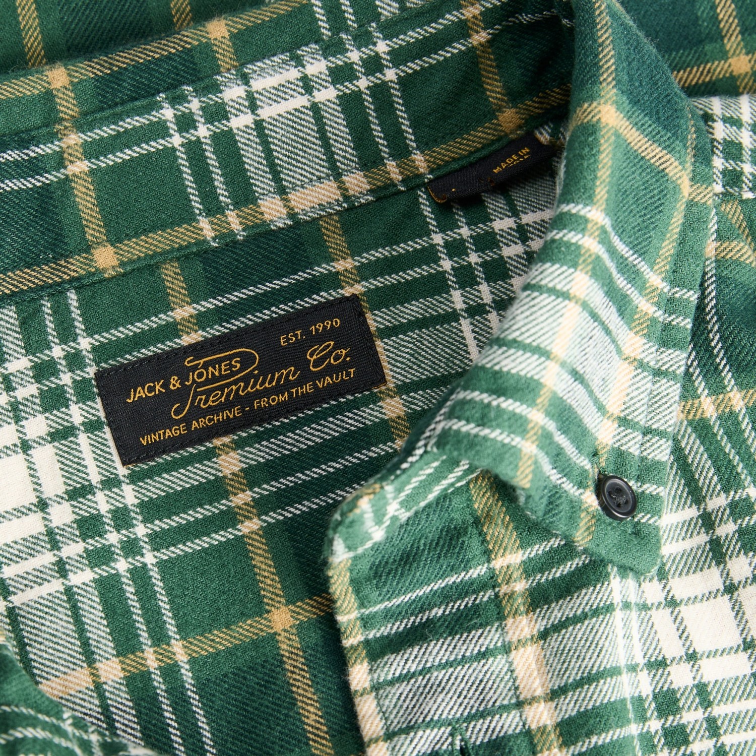 Ανδρικό Πουκάμισο Καρό με Μακρύ Μανίκι JACK & JONES