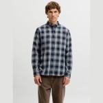 Ανδρικό Πουκάμισο Καρό με Μακρύ Μανίκι JACK & JONES