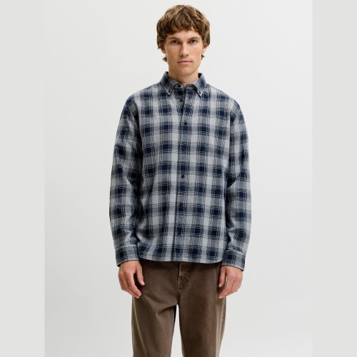 Ανδρικό Πουκάμισο Καρό με Μακρύ Μανίκι JACK & JONES
