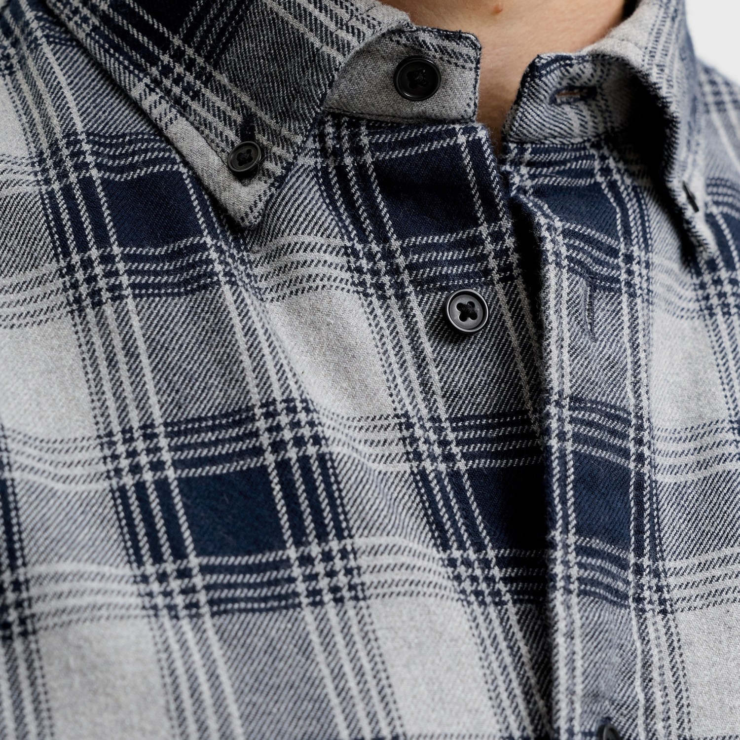 Ανδρικό Πουκάμισο Καρό με Μακρύ Μανίκι JACK & JONES