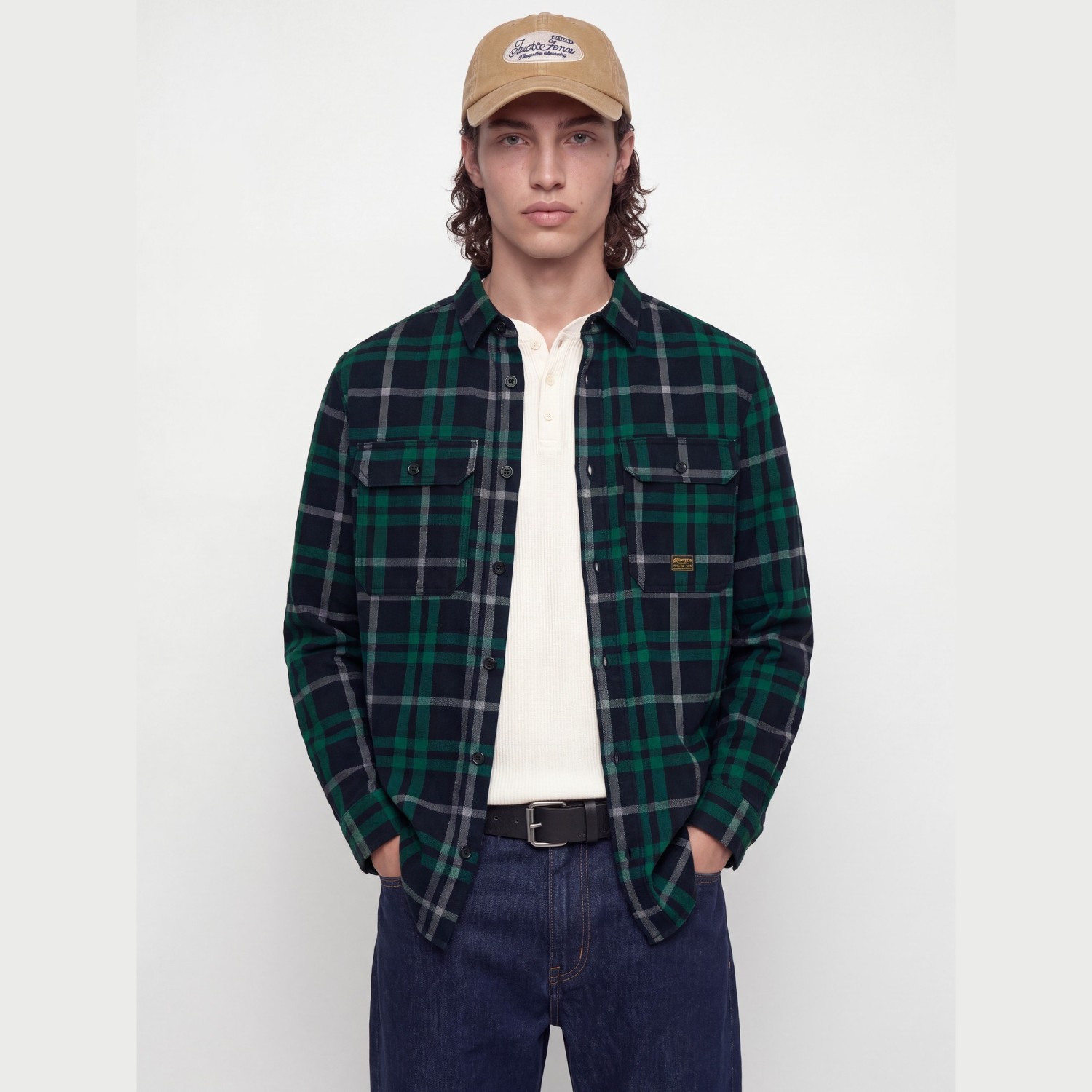 Ανδρικό Καρό Πουκάμισο Overshirt Μακρύ Μανίκι JACK & JONES