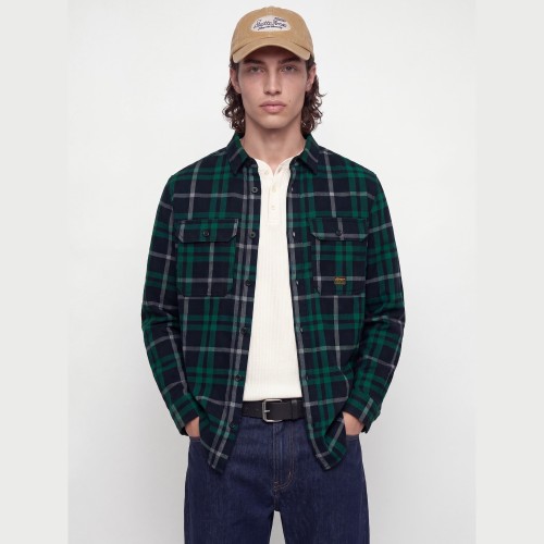 Ανδρικό Καρό Πουκάμισο Overshirt Μακρύ Μανίκι JACK & JONES