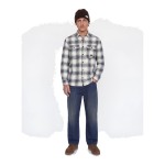 Ανδρικό Καρό Πουκάμισο Overshirt Μακρύ Μανίκι JACK & JONES
