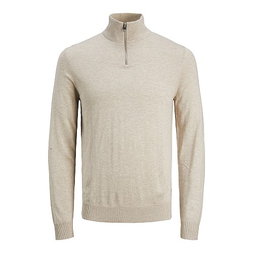 Ανδρικό Πλεκτό Πουλόβερ με Μισό Φερμουάρ JACK & JONES