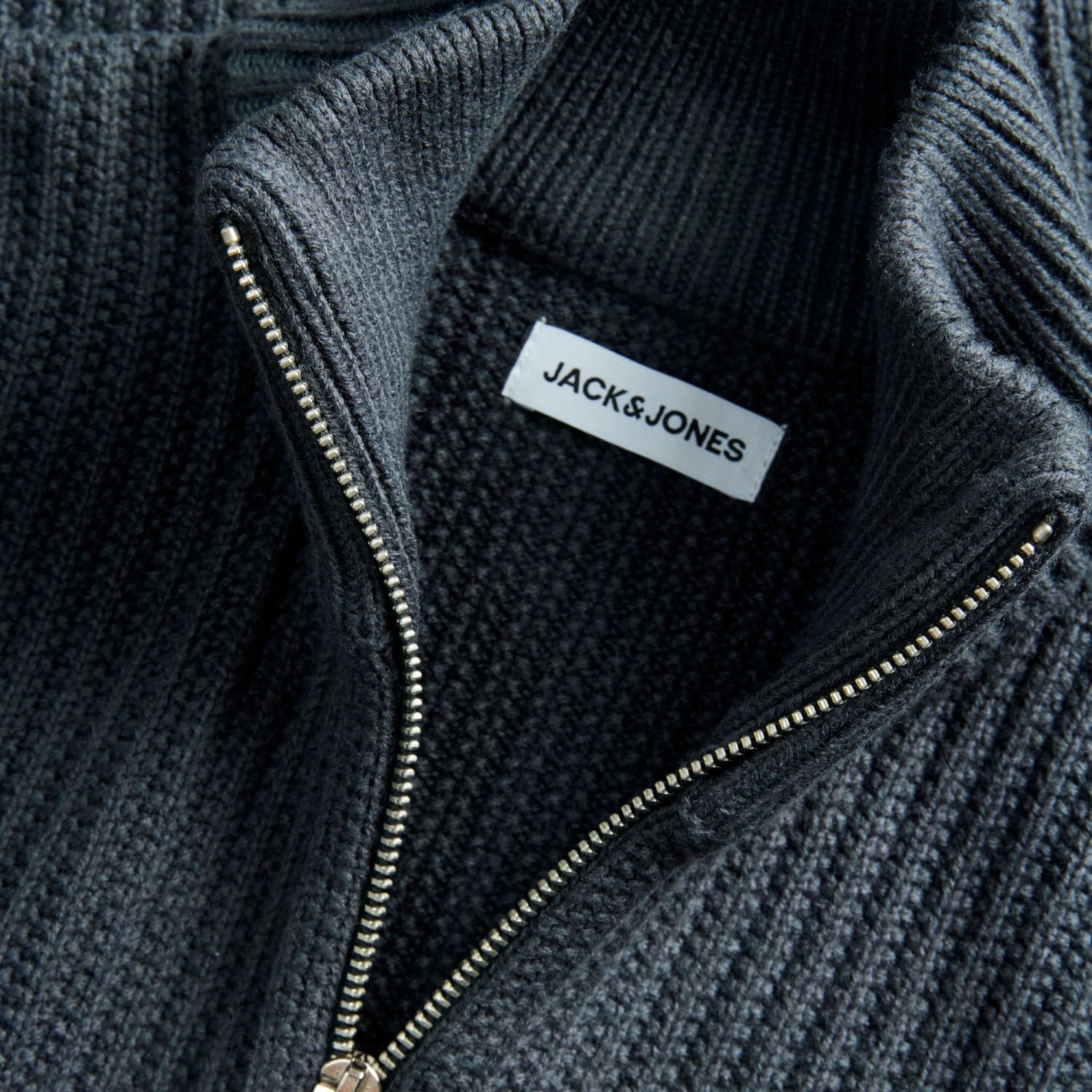 Ανδρικό Πλεκτό Πουλόβερ με Μίσι Φερμουάρ JACK & JONES Ανδρικό Πλεκτό Πουλόβερ με Μίσι Φερμουάρ JACK & JONES