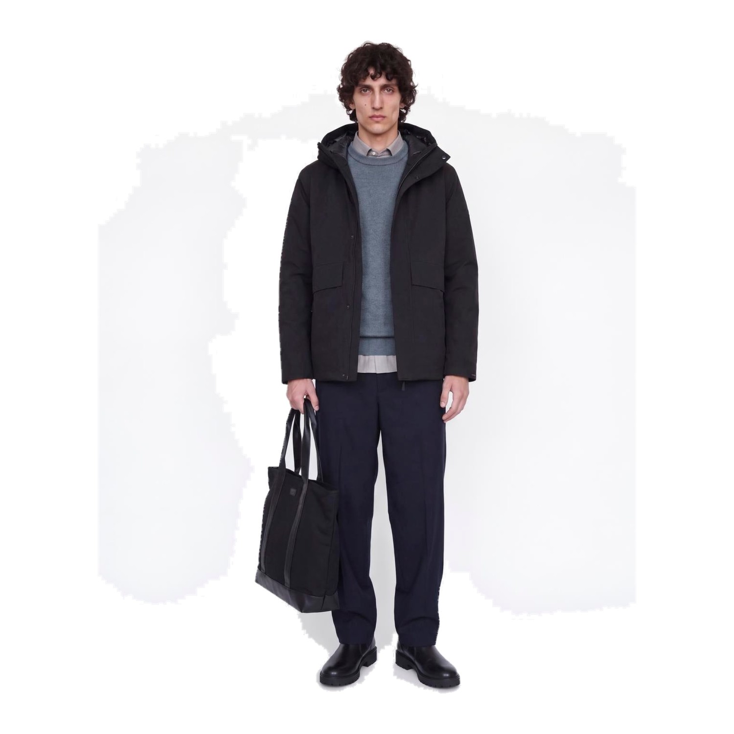 Ανδρικό Πλεκτό Πουλόβερ με Λαιμόκοψη JACK & JONES
