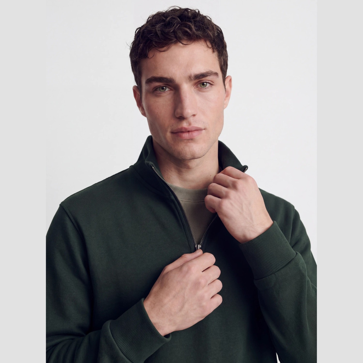 Ανδρικό Φούτερ με Half Zip Yakά JACK & JONES