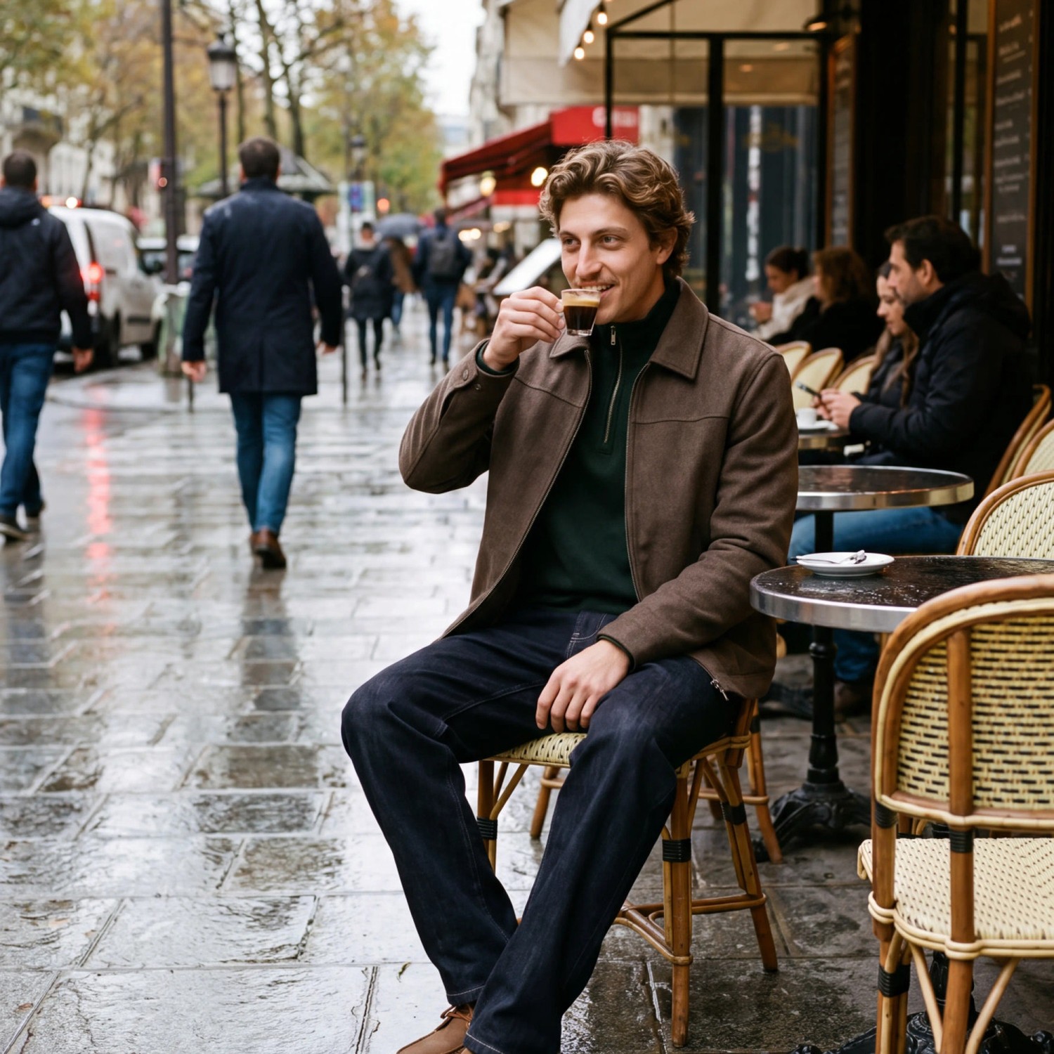 Ανδρικό Φούτερ με Half Zip Yakά JACK & JONES