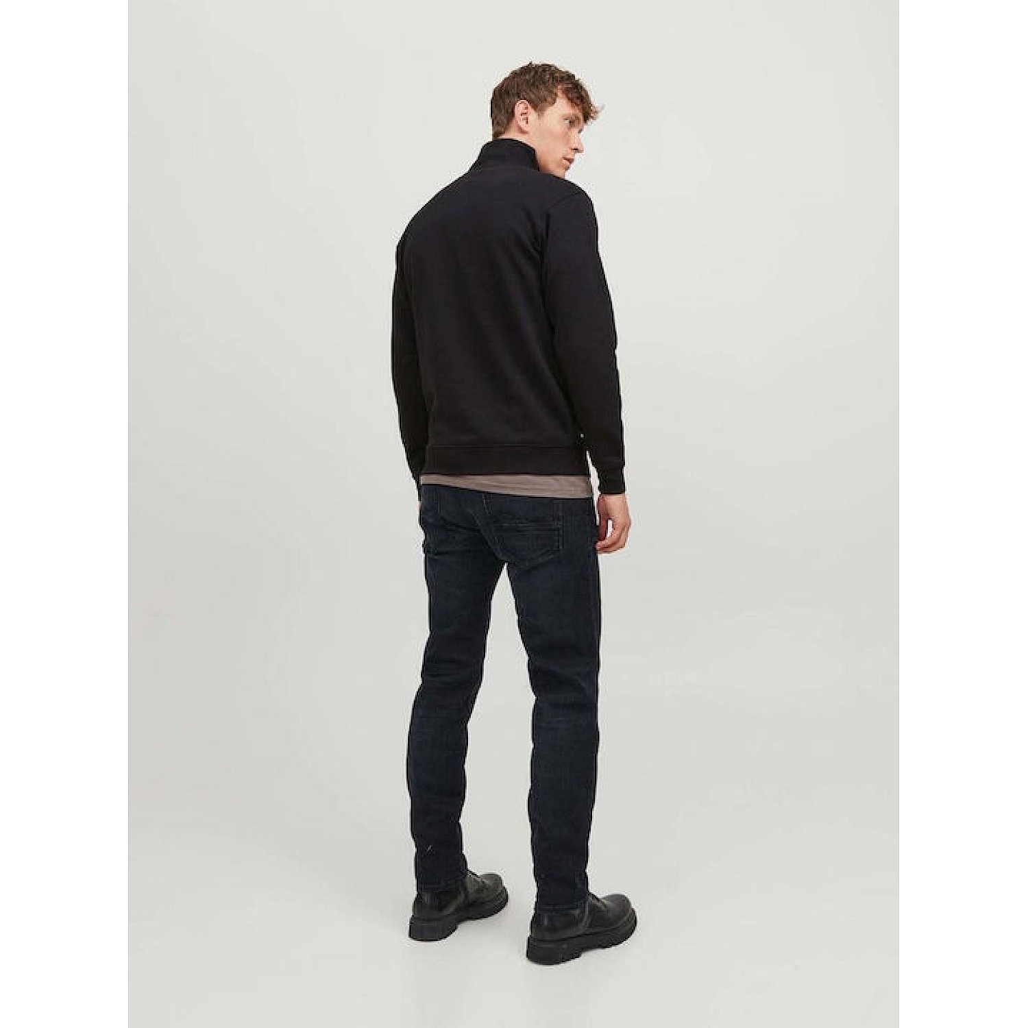 Ανδρικό Φούτερ με Half Zip Yakά JACK & JONES