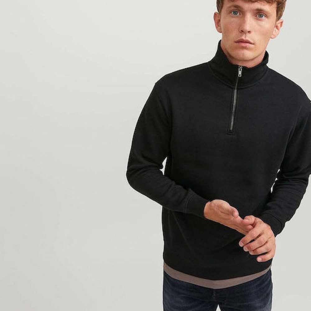 Ανδρικό Φούτερ με Half Zip Yakά JACK & JONES