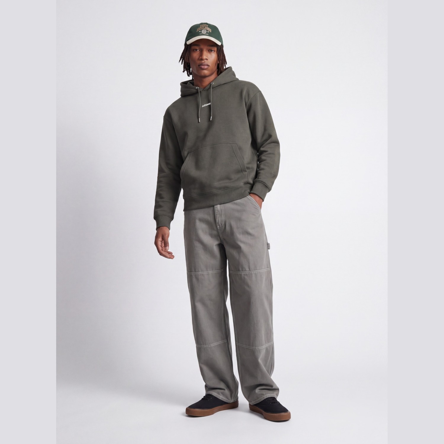 Ανδρικό Φούτερ με Κουκούλα Club Back Script JACK & JONES