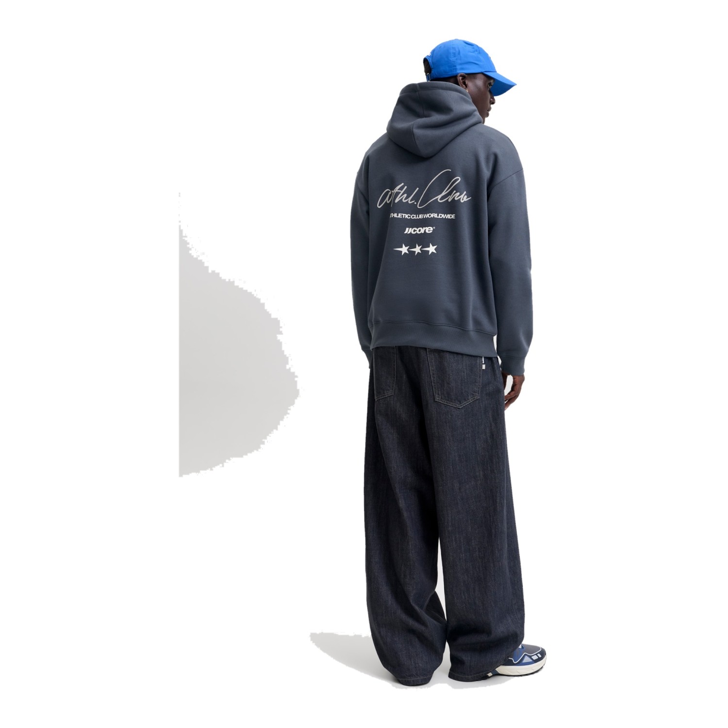 Ανδρικό Φούτερ με Κουκούλα Club Back Script JACK & JONES