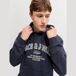 Ανδρικό Φούτερ με Κουκούλα Denver Logo JACK & JONES Ανδρικό Φούτερ με Κουκούλα Denver Logo JACK & JONES