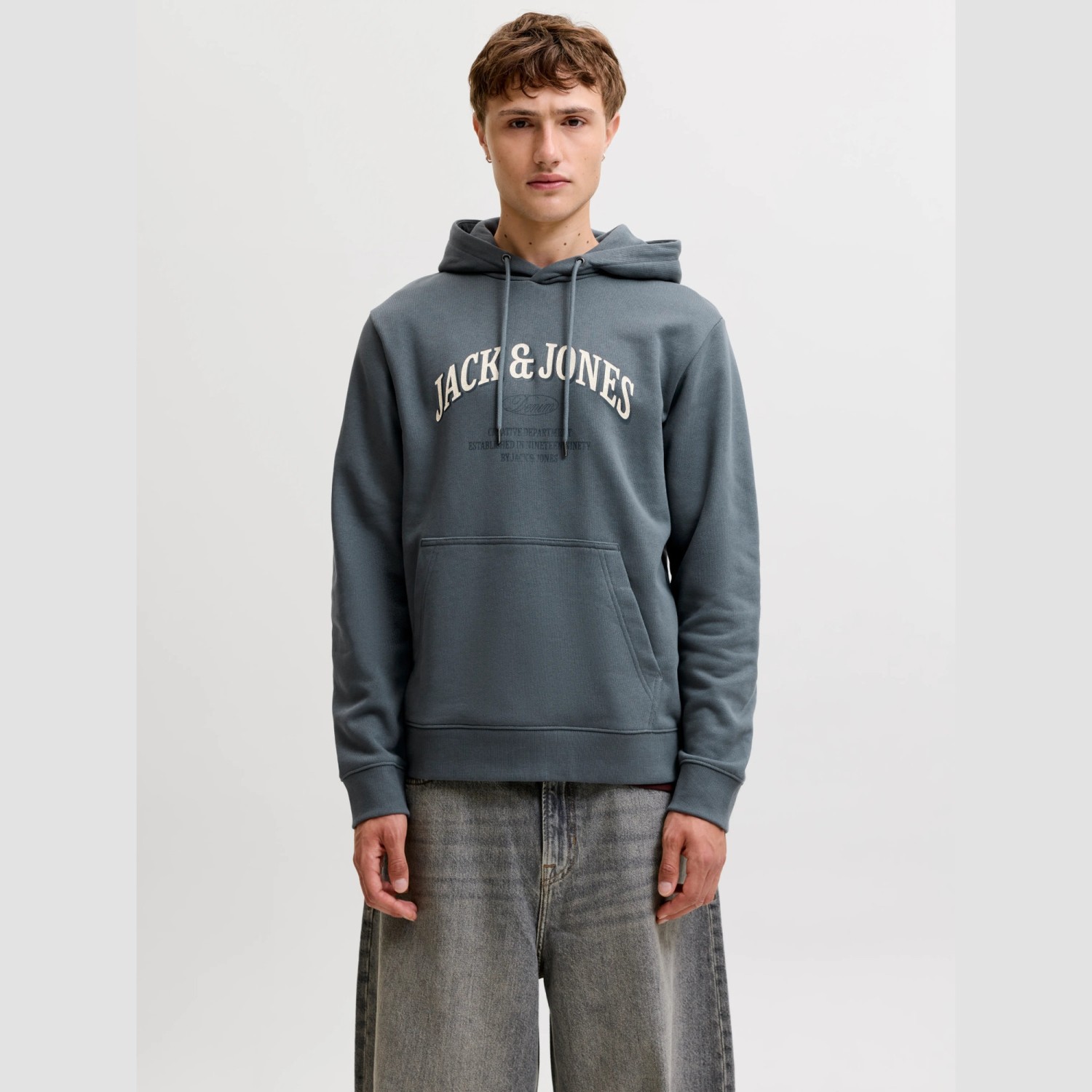 Ανδρικό Φούτερ με Κουκούλα Denver Logo JACK & JONES Ανδρικό Φούτερ με Κουκούλα Denver Logo JACK & JONES