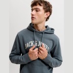Ανδρικό Φούτερ με Κουκούλα Denver Logo JACK & JONES Ανδρικό Φούτερ με Κουκούλα Denver Logo JACK & JONES