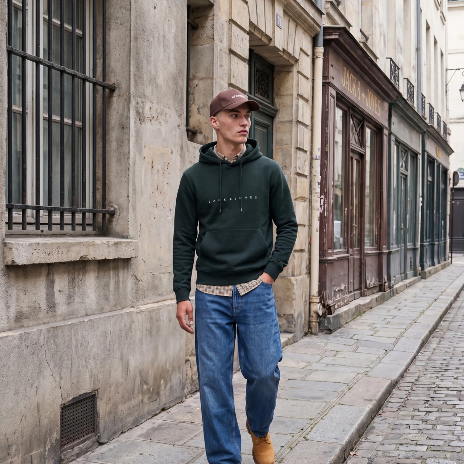 Ανδρικό Φούτερ με Κουκούλα JJESTAR JACK & JONES