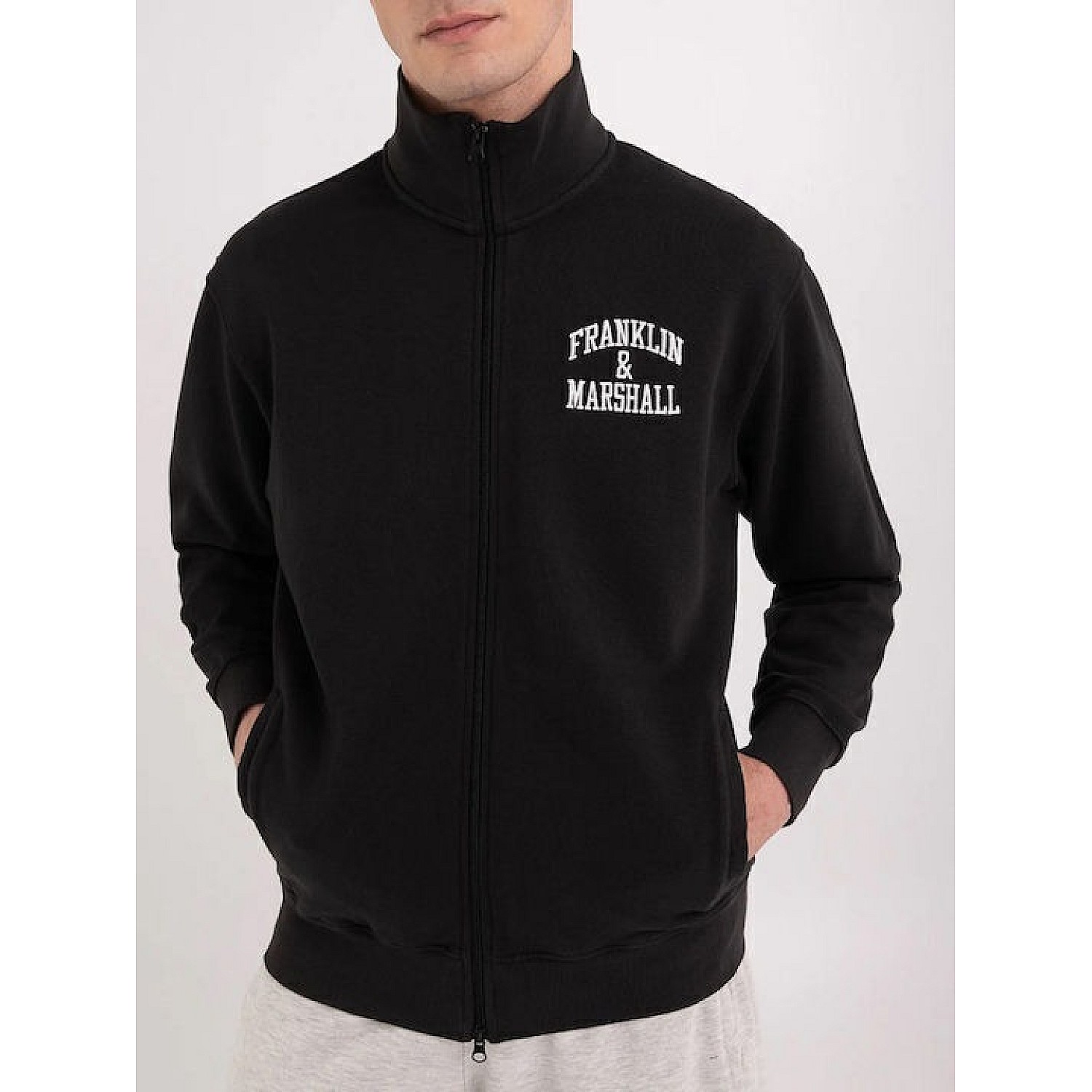 Ανδρική Ζακέτα με Φερμουάρ Diagonal Fleece FRANKLIN MARSHALL