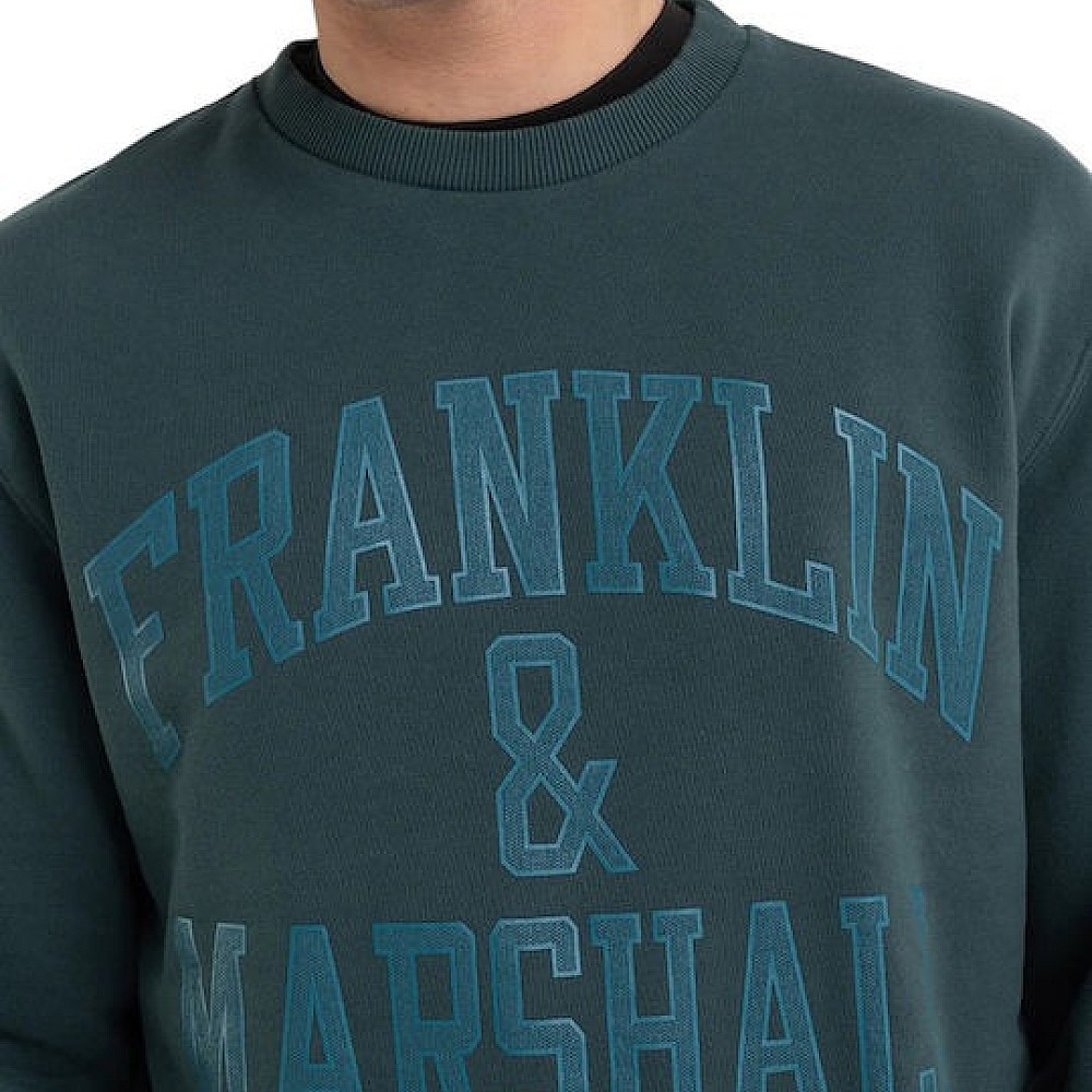 Ανδρική Μπλούζα Φούτερ με Λογότυπο FRANKLIN MARSHALL