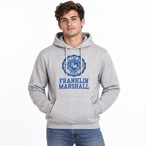 Ανδρικό Φούτερ με Κουκούλα Logo Crest FRANKLIN MARSHALL