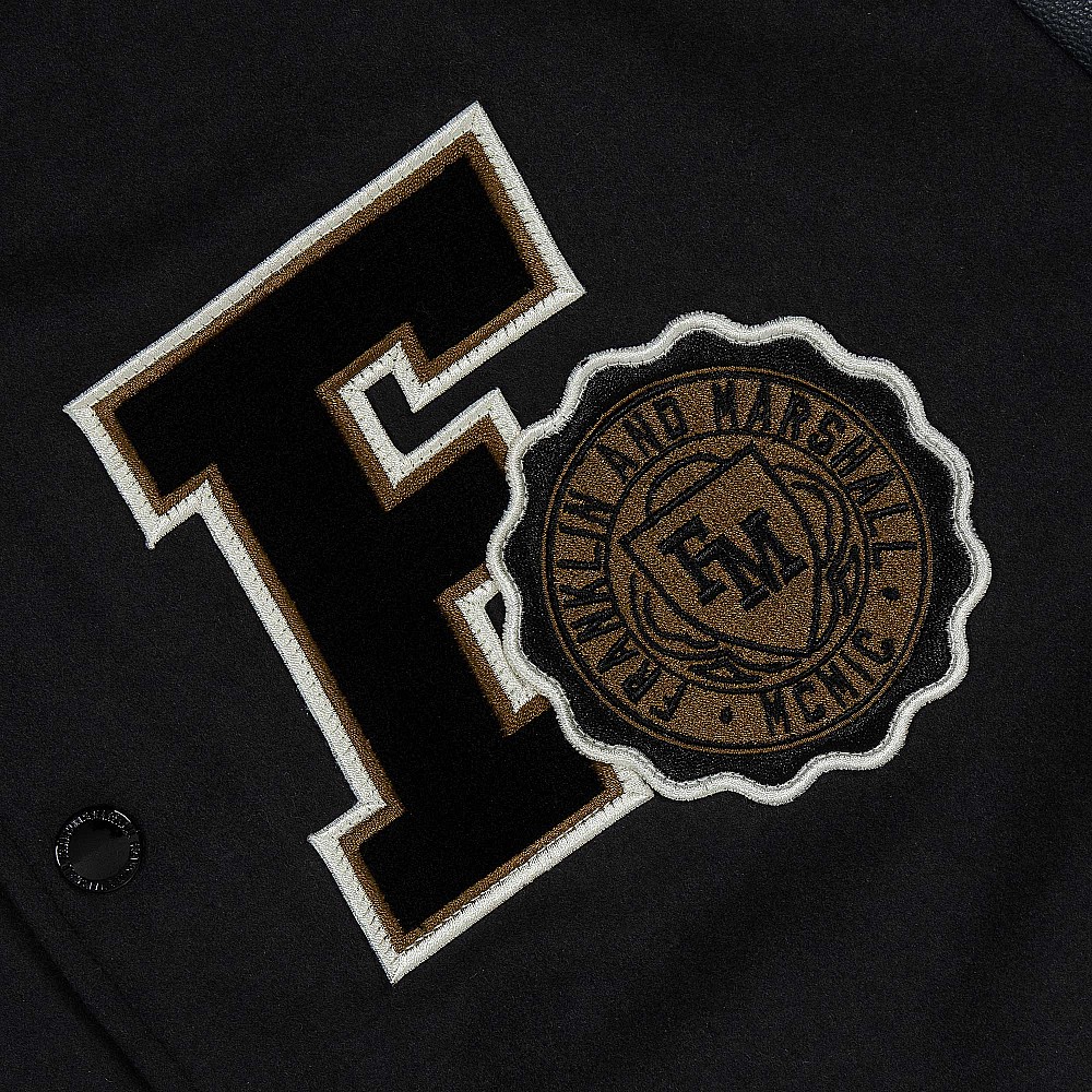 Ανδρικό Μπουφάν Varsity F&M με Δερμάτινα Μανίκια FRANKLIN MARSHALL