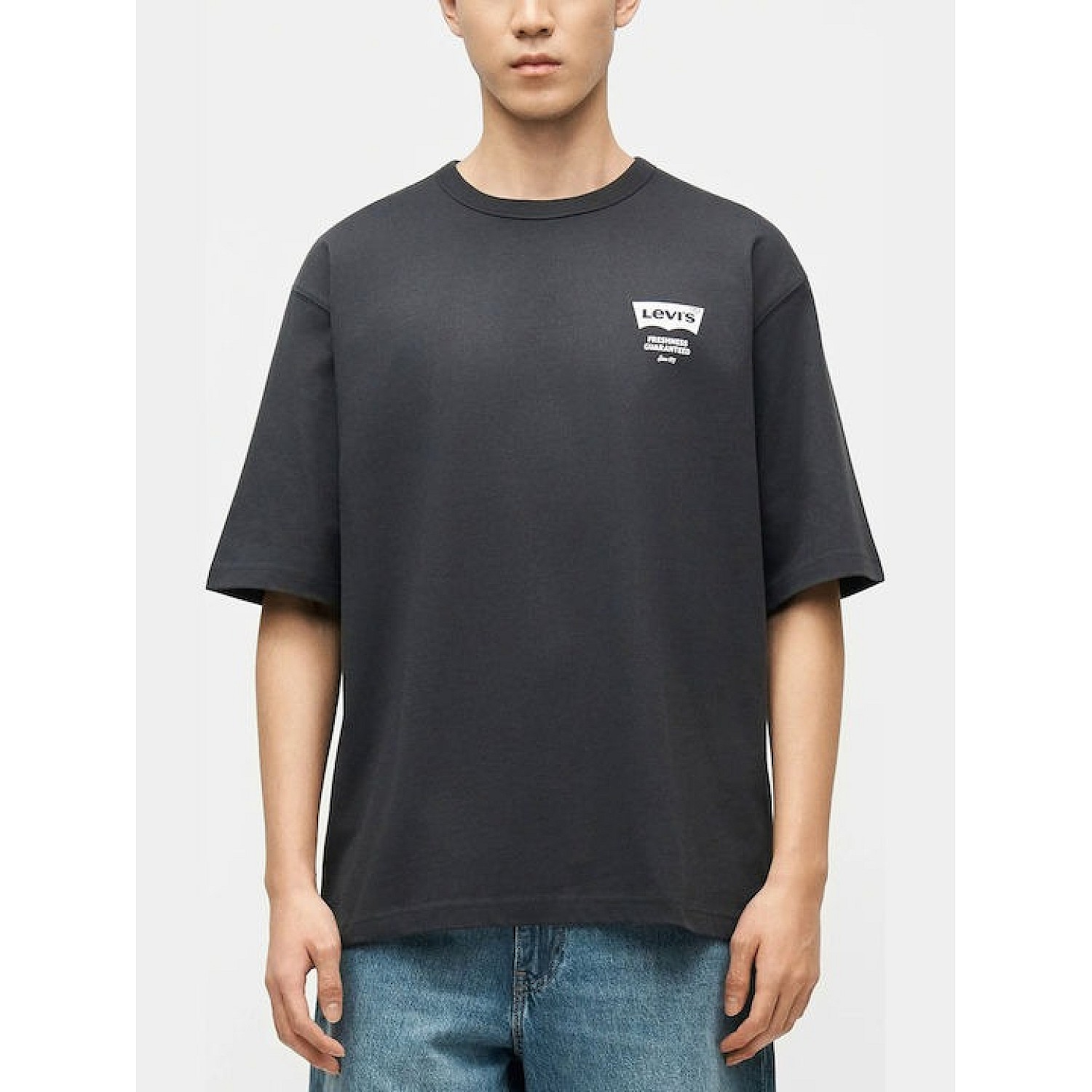 Ανδρική Κοντομάνικη Μπλούζα Oversized με Λογότυπο LEVIS