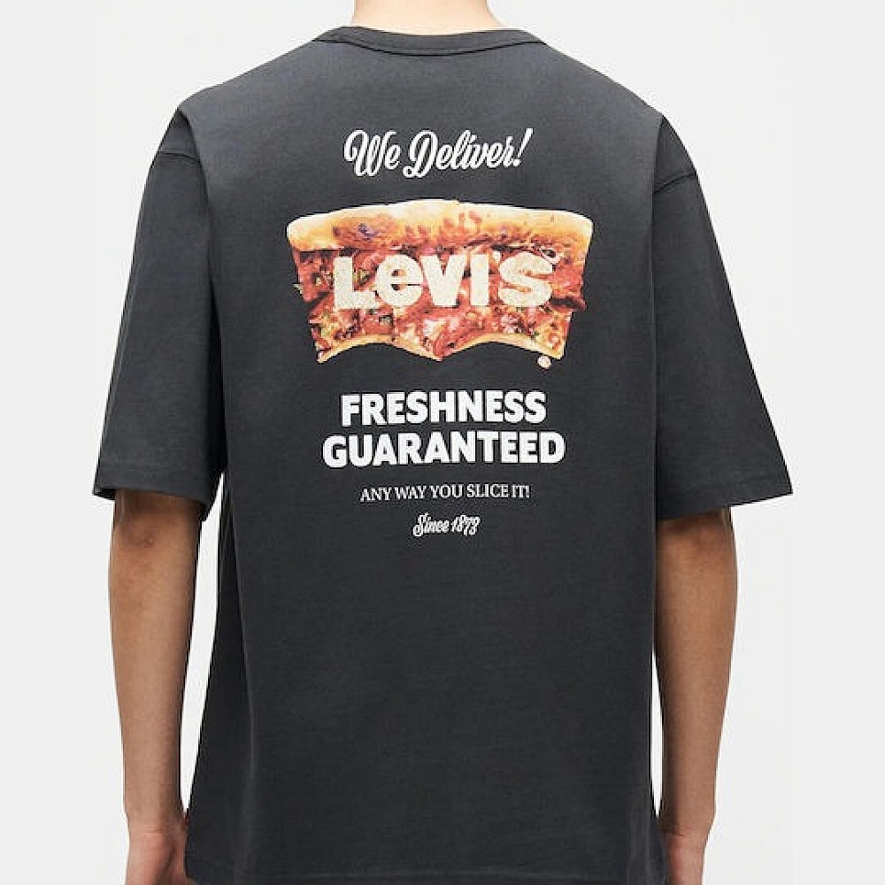 Ανδρική Κοντομάνικη Μπλούζα Oversized με Λογότυπο LEVIS